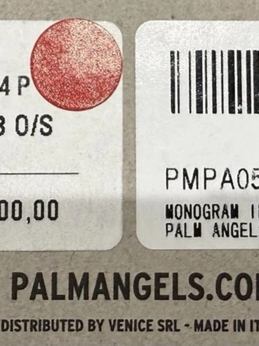 Palm Angels iPhone 14 Pro Back Case Logo Monogram Black/White